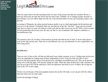 Tablet Screenshot of legitauctions.com